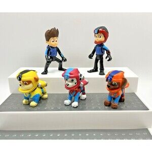 Paw Patrol Sea Rescue Figures Ryder Rubble Marshall Zuma LOT of 5 Scuba Diver